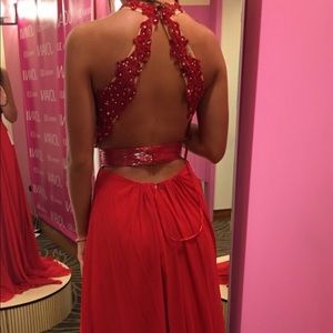 Red Prom Dress Size 0